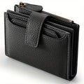 Slim Bifold Wallet for Women with 4 Clear ID Windows, Zipper Coin Pocket with the Listed Color, Size or Set Options for Everyday Carry