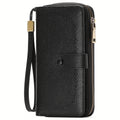 Women's Wallet, 45-Card Travel Wallet for Women with ID Window, Removable Wrist Strap and 2 Colors