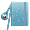 Women's Wallet, Passport Wallet with AirTag Slot, Card Storage and 6 Glitter or Marble Travel Designs