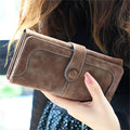 Women's Wallet Large Vegan Leather Style with 17 Card Slots, Phone Pocket, ID Window and Three Colors