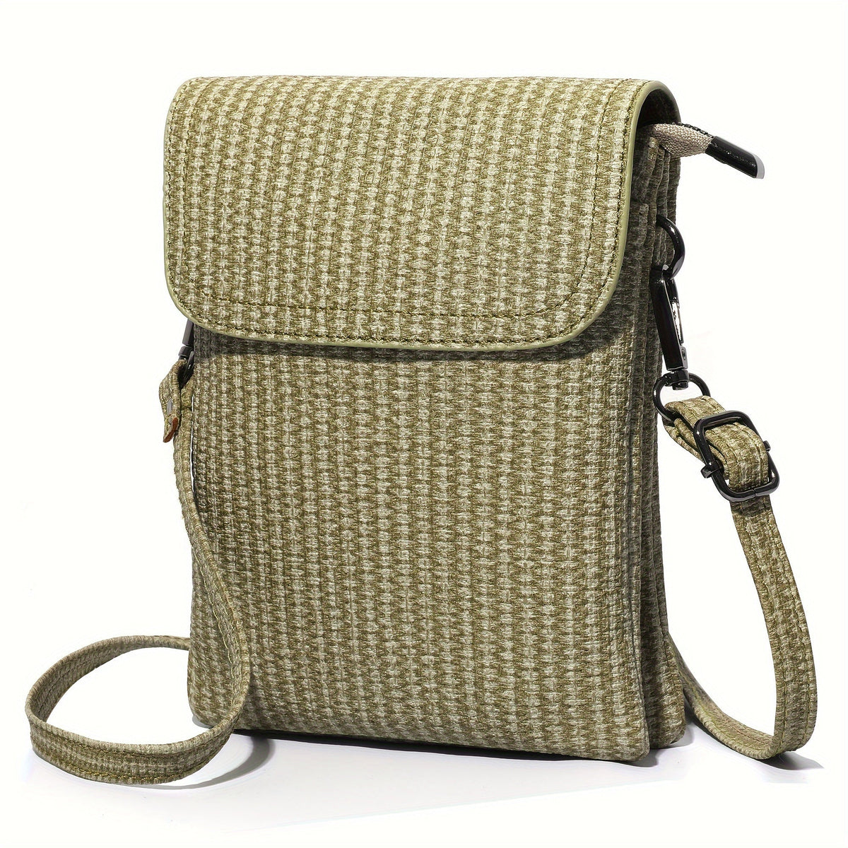Women's Wallet Vegan Leather Multi-Compartment Phone Wallet Crossbody Bag with Magnetic Pocket and 11 Options