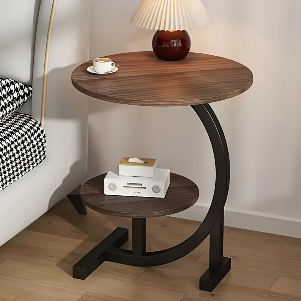 Wrought Iron Metal Side Table, Small Accent Table for Work, Display, and Everyday Use detail image - detail view 5