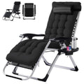 Zero-Gravity Foldable Zero Gravity Recliner with Cup Holder and Removable Cushions
